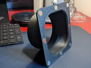 Bambu P1S exhaust fan duct with magnets