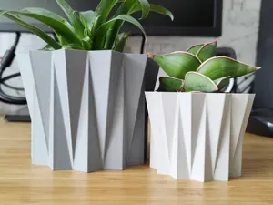 Geometrical Crystal Plant pot Planter - Vase mode