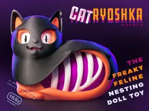 CATryoshka Muerta: The Freaky Feline Nesting Doll