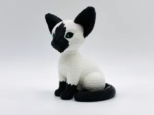 Knitted Oriental Cat