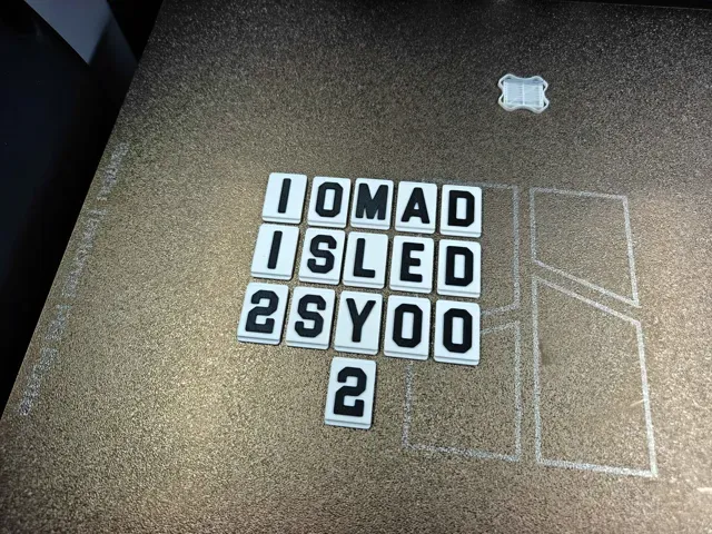 Mini Cinema/Hymns Sign - A-Z-Å Letters and Numbers — Image 7 of 9