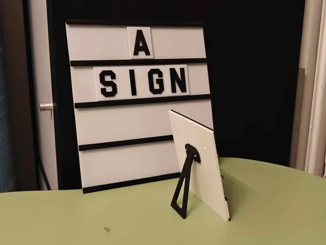 Mini Cinema/Hymns Sign - A-Z-Å Letters and Numbers — Image 4 of 9