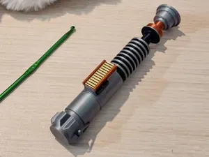 Luke Skywalker's lightsaber crochet hook