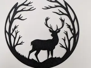 Hirsch im Mondlicht