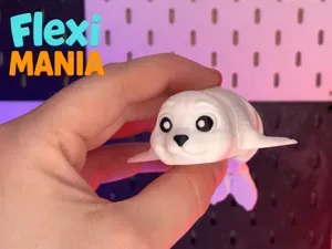 Cute Articulated Print-in-Place Seal – No Supports
