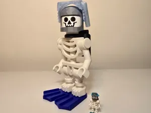 "Bones" the Brick Skeleton Scuba Diver 500%
