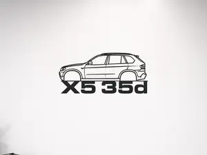 X5 E70 35d Wall Art Sign with Title