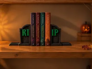 Tombstone (RIP) - Halloween Bookends