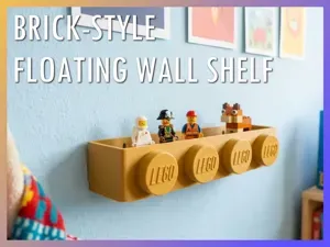 Brick-Style Floating Wall Shelf & Skadis Mount