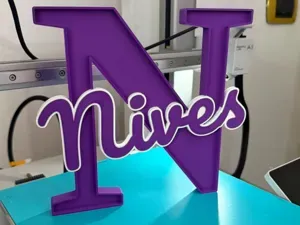Lettera 3D Personalizzata con Nome Incastro