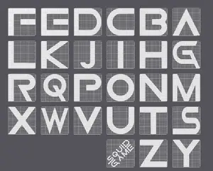 Squid Game Font A-Z (Facedown)