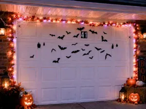 Magnetic Halloween Bat Silhouette Decorations