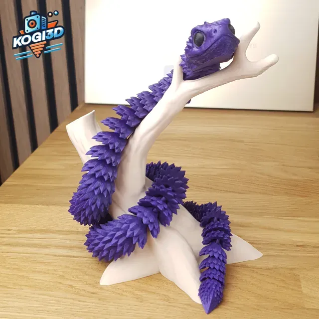 Print in Place Articulated Flexy Snake — Фото 8 из 9