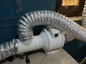 Dual intake for exhaust fan