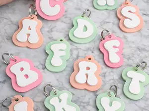 Stylish Alphabet Keychain Set (A–Z)
