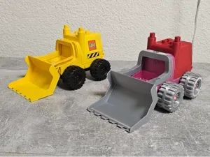 excavator compatible with legobrick "DUPLO"