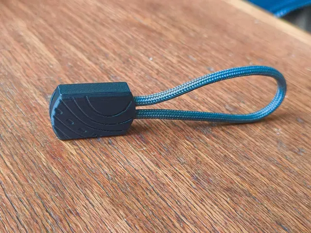 Paracord Zipper Pull End Cap - topo pattern/clean — Фото 3 из 3