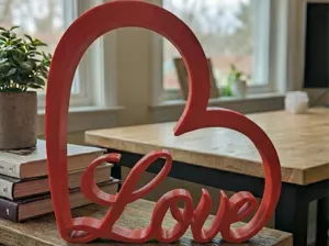 Elegant "Love" Heart Sign | Valentine's Day Decor