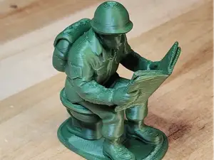 Green Army Man Soldier Toilet Poop Mini Miniature