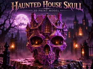 Haunted House Skull - Halloween Series