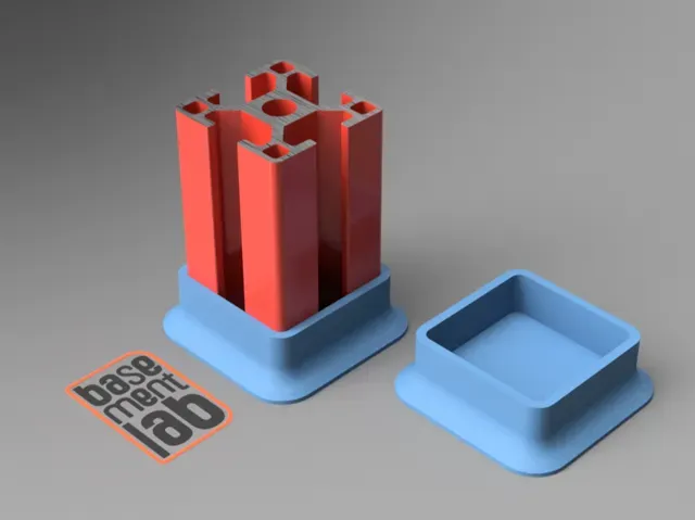 3030 T- Slot Foot Cap / Floor Mount