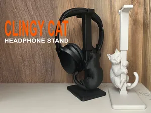 Clingy Cat Headphone Stand