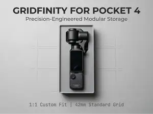 [首发适配] 大疆 Pocket 4 设计的 Gridfinity 模块化收纳组件