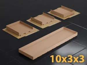 Gridfinity 10x3 Bin 3U A1 Mini Dovetail Split Fit