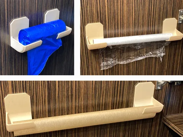 Kitchen organizer for bags, baking paper and foil