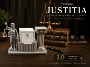 Justitia Business Card – Premium Legal Organizer