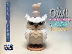 MULTIPART/AMS - THE OWL - BBW FOAMING SOAP HOLDER