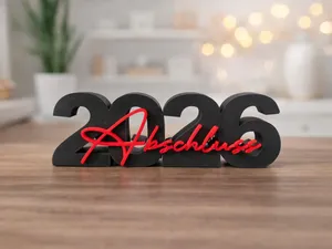 Abschluss 2026 - Persönlicher 3D-Schriftzug