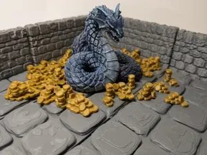 Coin piles - dnd scatter scenery