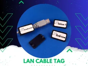 LAN cable tag - for label 30x15mm