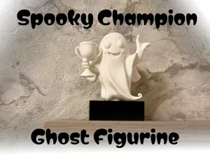 Spooky Champion Ghost Award Figurine for Halloween