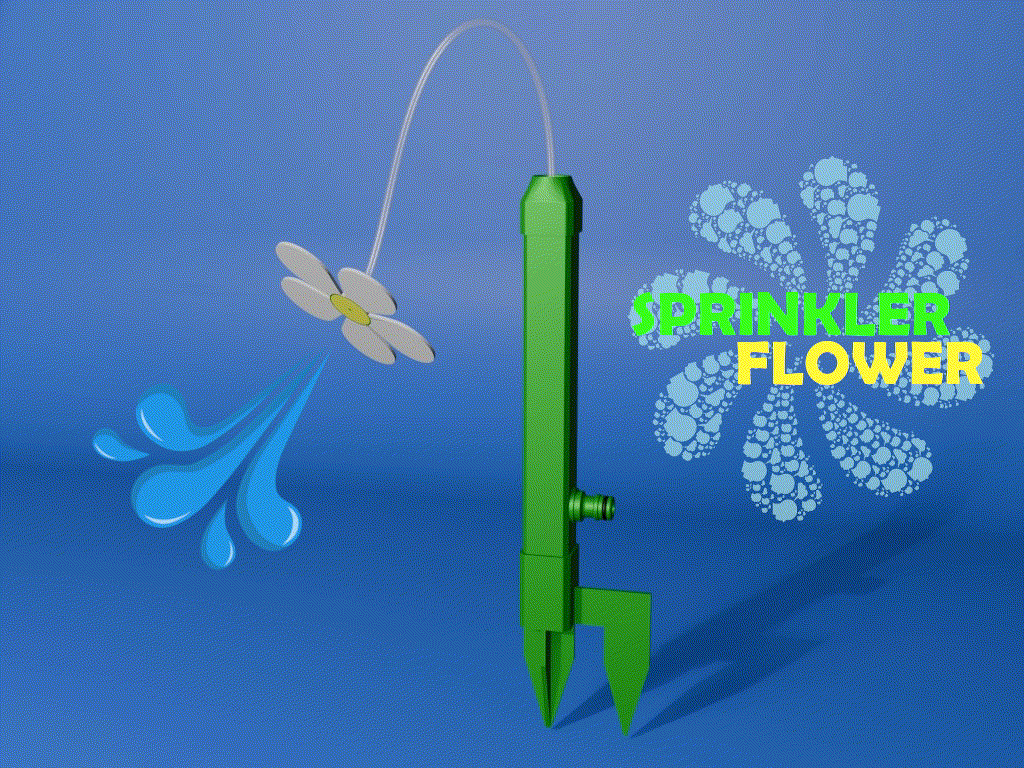Spinning Flower Sprinkler – Fun Garden Water Toy