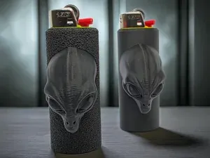 Alien Head Bic Sleeve