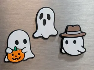 Cute Halloween Ghosts Magnet Set – Fast Print