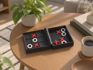 Travel Tic-Tac-Toe Box – Foldable Pocket Game