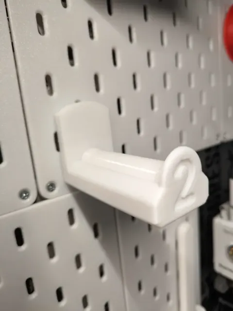 Compact filament spool holder for IKEA Skadis — Image 4 of 6