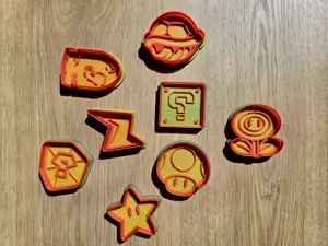 Mario Kart Icon Cutter For Cookie Playdoh Sand Set