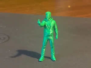 1/35 diorama miniature - angry middle finger man