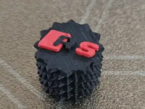 Tire valve cap AUDI RS logo