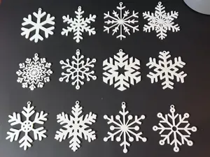 Christmas Ornament - Frosted Snowflakes