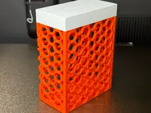 Honeycomb Hex Cutout TCG Deck Box · Card Storage