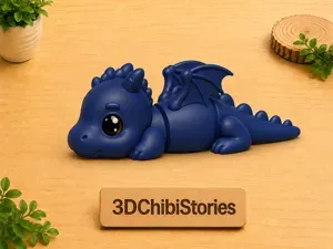 Cute Mini Dragon Flexi | Single Color Print