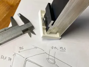 Solartragprofil Kappe K2systems 62mm