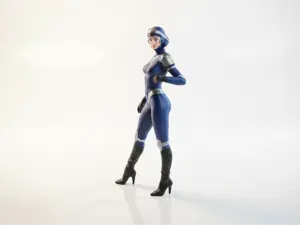 Futuristic Lady Sci-Fi Female Figurine