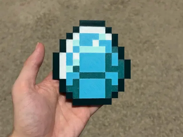 Minecraft Diamond! (Double sided) — Image 6 of 9