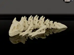 Skeleton Dragon Keychain - Articulated